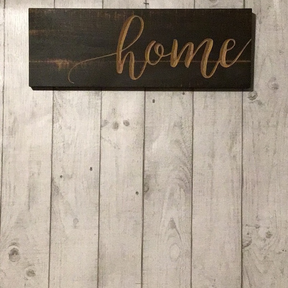 Rustic Wood Home Sign